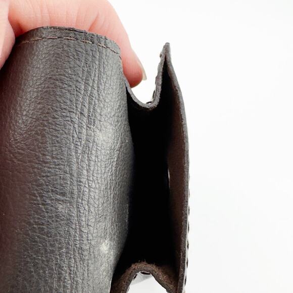 Dolce & Gabbana Vintage Leather Pouch Small Clutch with Silver Clasp - Picture 6 of 11